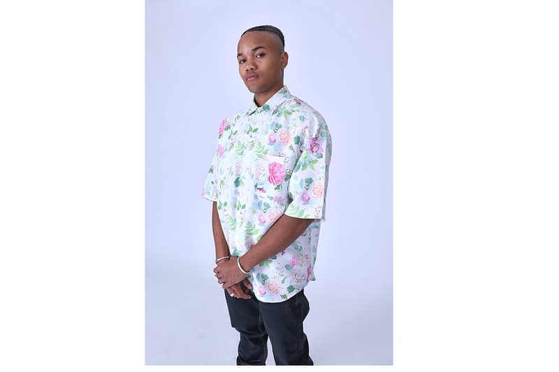 Noon Goons FW19 Lookbook fall/winter 2019 collection workwear streetwear denim graphic tee t tie-dye Los Angeles Gogy Esparza suede rose print pvc faux fur silk shirt