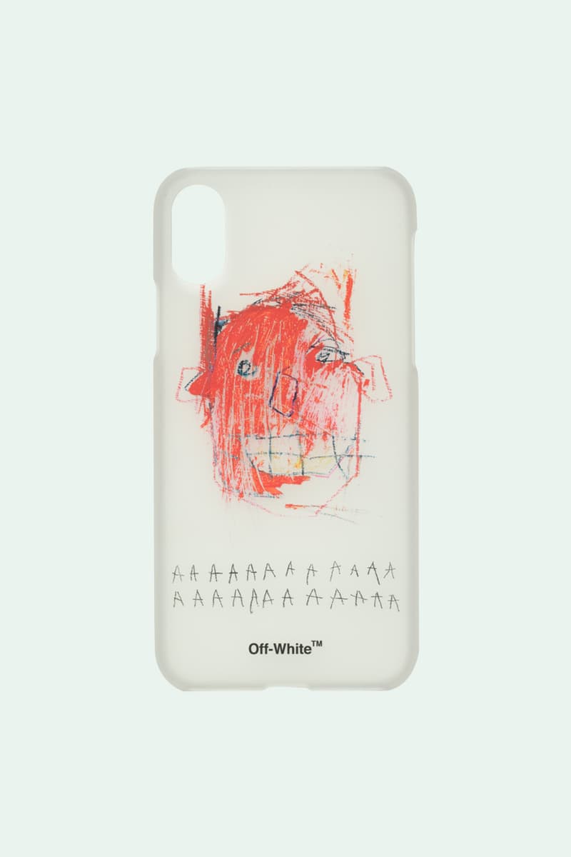 Off-White™ Basquiat iPhone X Cases collaboration four 91 usd price drop release date info avant garde post modern transparent print graphic artwork