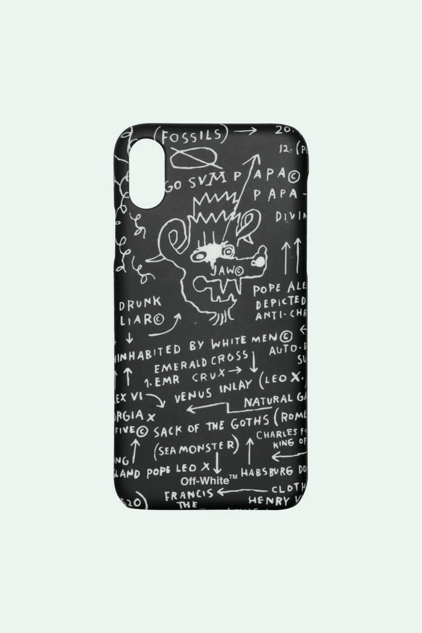 Off-White™ Basquiat iPhone X Cases collaboration four 91 usd price drop release date info avant garde post modern transparent print graphic artwork