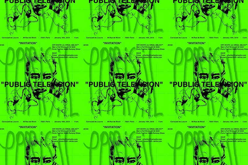 Off-White™ 2019 Fall/Winter Invitation