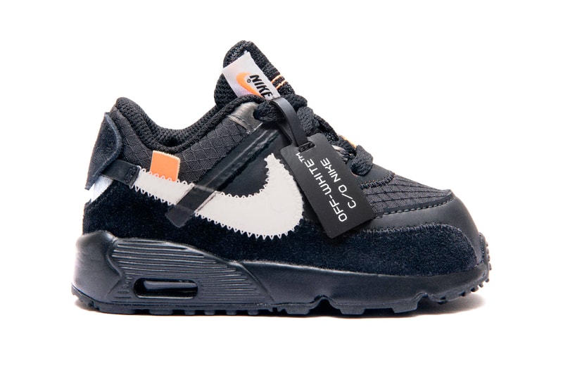 Off White Nike Air Max 90 Baby Size Release Toddler Desert Ore Black Virgil Abloh Kids