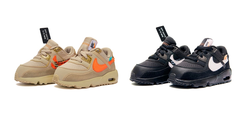Off-White™ x Nike Air Max 90 Kids Size Release | Hypebeast