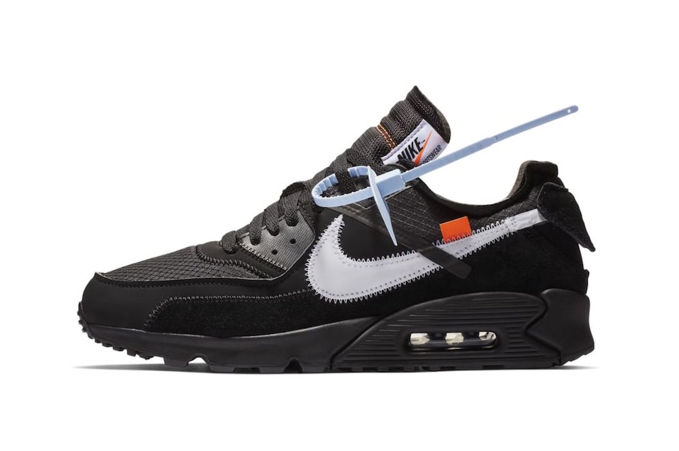 Off-White™ x Nike Air Max 90 Now Available at StockX desert ore black white running suede nubuck leather mesh virgil abloh 