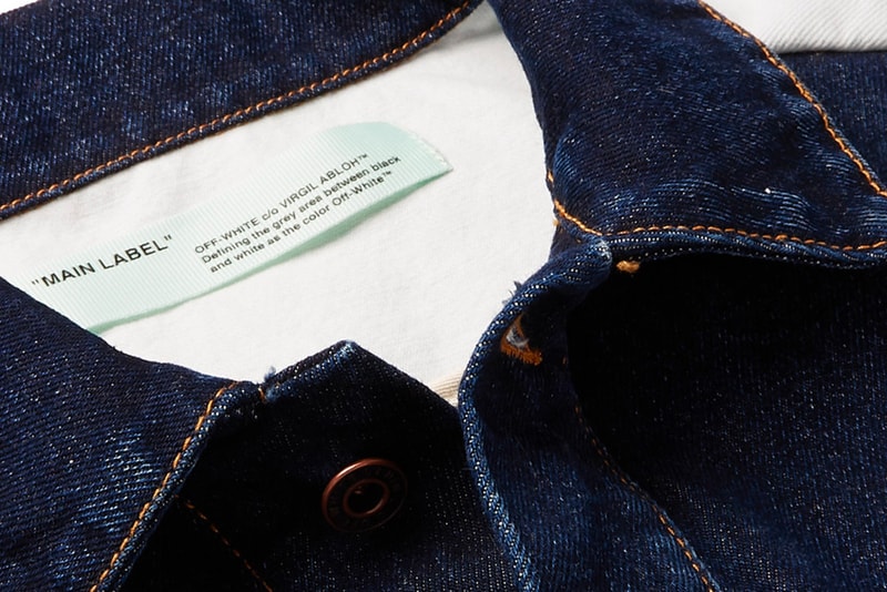 Off-White™ Striped Denim Jacket Release Info mr porter virgil abloh made in italy ss19 indigo 100% cotton release info pricing date 