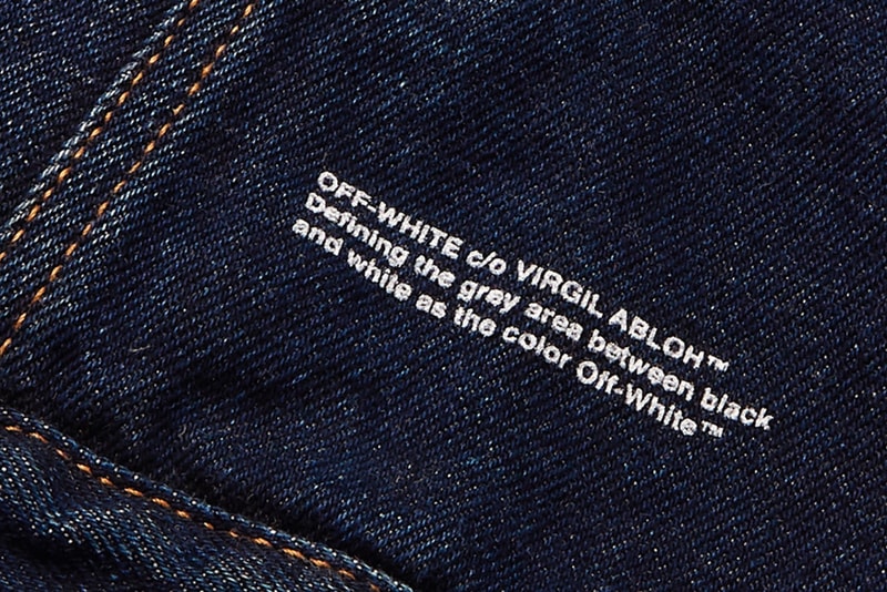Off-White™ Striped Denim Jacket Release Info mr porter virgil abloh made in italy ss19 indigo 100% cotton release info pricing date 