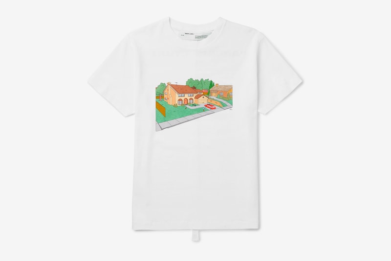 Off White The Simpsons House T Shirt Release Info Date Virgil Abloh white Spring Summer 2019