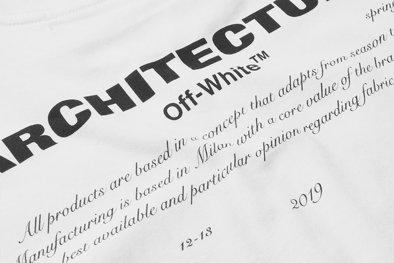 Off White The Simpsons House T Shirt Release Info Date Virgil Abloh white Spring Summer 2019