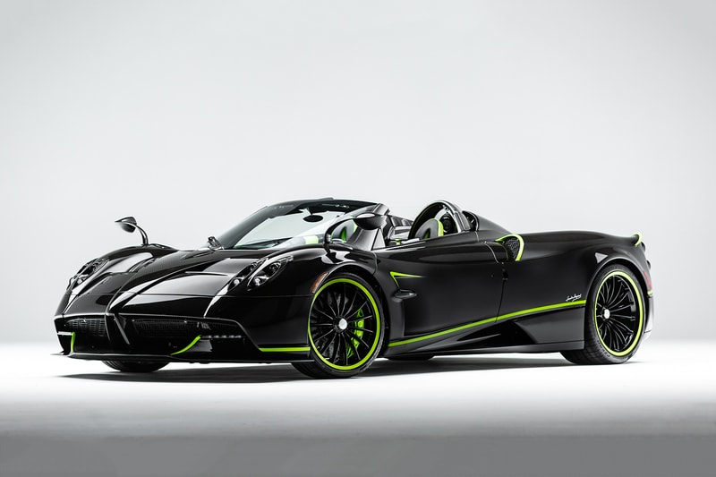 Pagani Newport Beach Acid Green Huayra Roadster Kirby Studios Tyler Lee Pagani Newport Beach supercars hypercars 