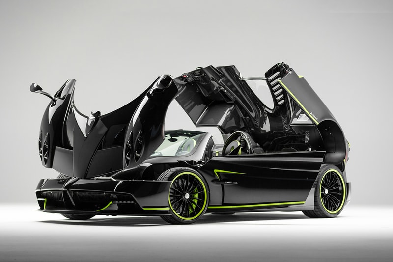 Pagani Newport Beach Acid Green Huayra Roadster Kirby Studios Tyler Lee Pagani Newport Beach supercars hypercars 