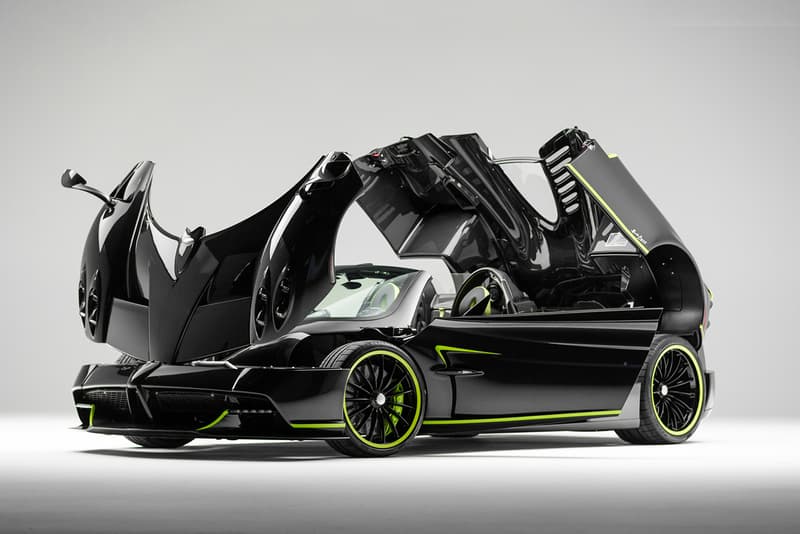 Pagani Newport Beach Acid Green Huayra Roadster Kirby Studios Tyler Lee Pagani Newport Beach supercars hypercars