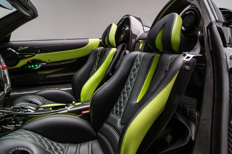 Pagani Newport Beach Acid Green Huayra Roadster Kirby Studios Tyler Lee Pagani Newport Beach supercars hypercars 