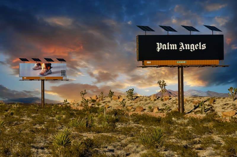 Palm Angels Recovery Sneaker Unveil Billboard Francesco Ragazzi Los Angeles Las Vegas