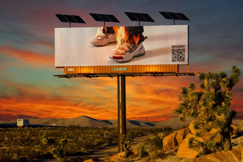 Palm Angels Recovery Sneaker Unveil Billboard Francesco Ragazzi Los Angeles Las Vegas