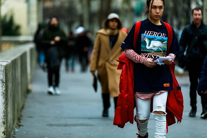 Paris Fashion Week Fall Winter 2019 Street Style Recap Skepta Dev Hynes Blood Orange Jerry Lorenzo SooJoo Gunna Kevin Poon Kubo Madison Beer Aleali May day 1 2 Heron Preston Off White Raf Simons Nike undercover Calvin Klein 99%is Chanel Kapital alyx 