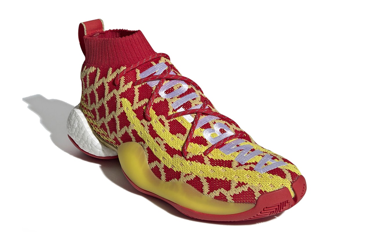 pharrell williams adidas crazy byw chinese new year 2019 footwear adidas originals red gold yellow ambition