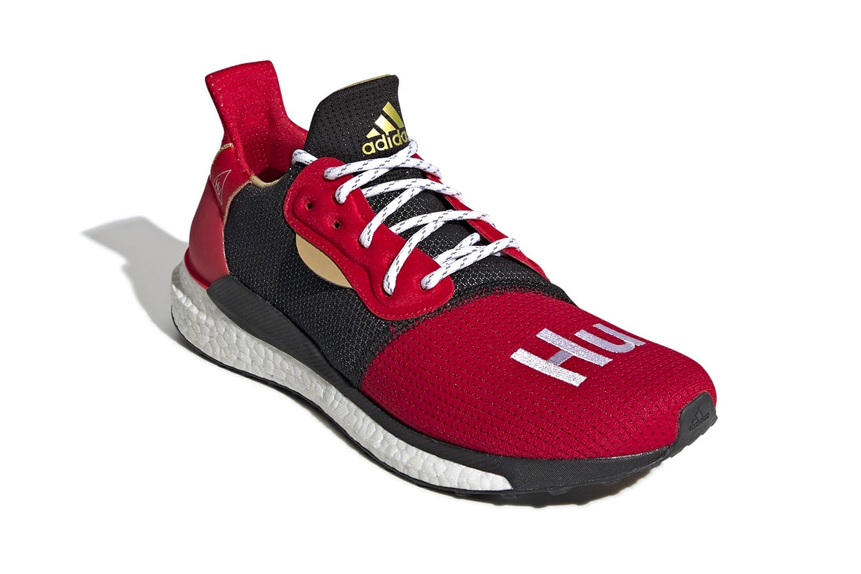 Pharrell adidas Solar Hu Glide ST Chinese New Year Release Red Gold Black Williams Info Date CNY