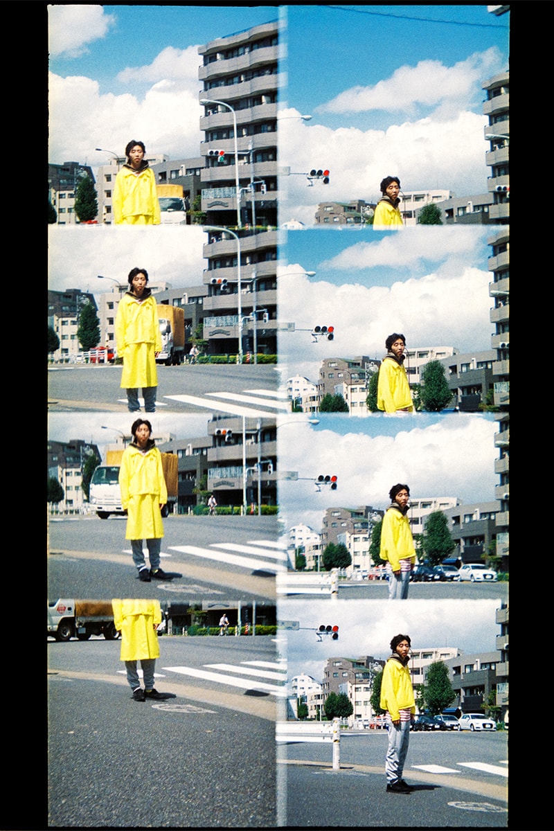 PHINGERIN Spring/Summer 2019 Lookbook camouflage vest Japan accessories sweat sweatshirt sweatpants trousers jacket outerwear baghead hats red pants tee tshirt silk tang suit jacket bomber 
