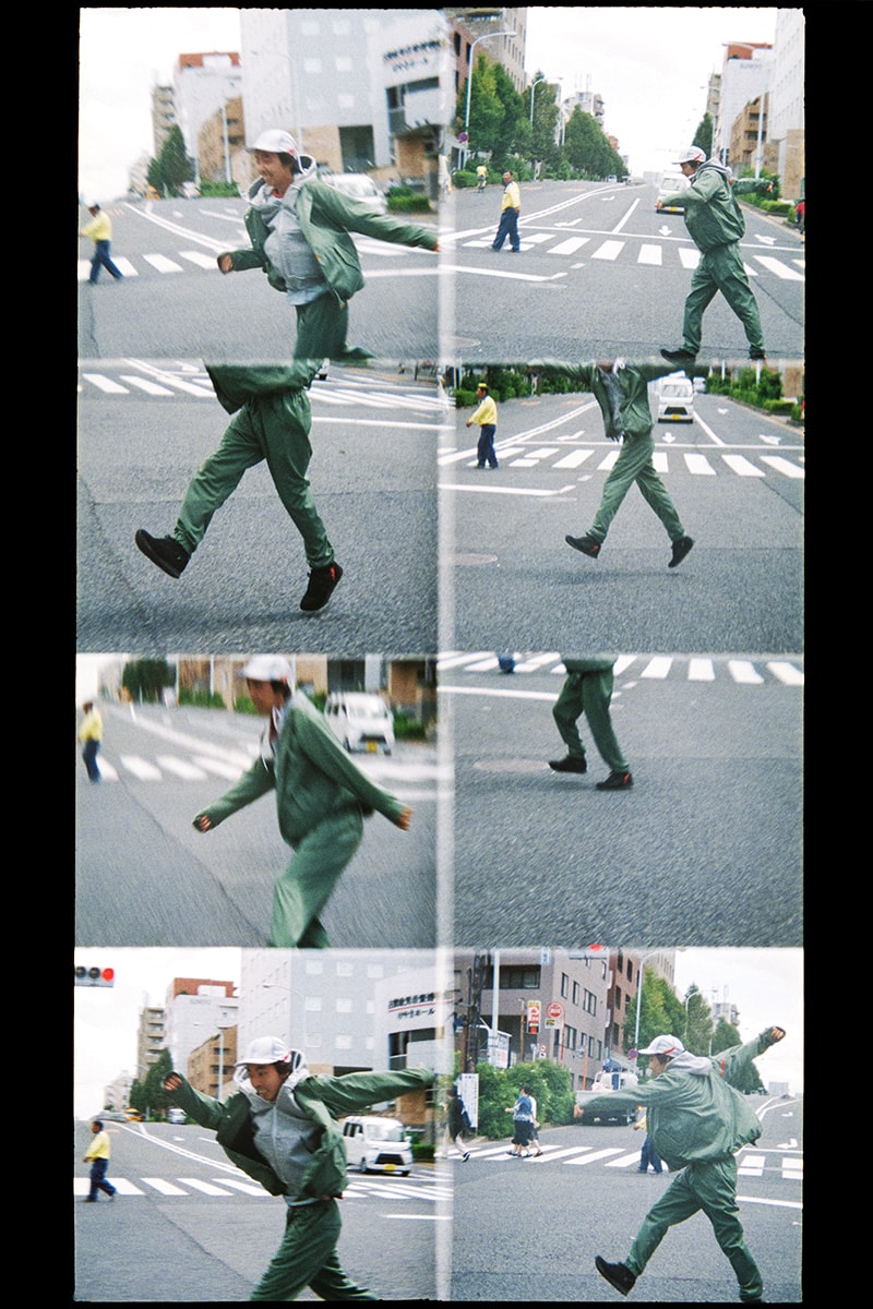 PHINGERIN Spring/Summer 2019 Lookbook camouflage vest Japan accessories sweat sweatshirt sweatpants trousers jacket outerwear baghead hats red pants tee tshirt silk tang suit jacket bomber 
