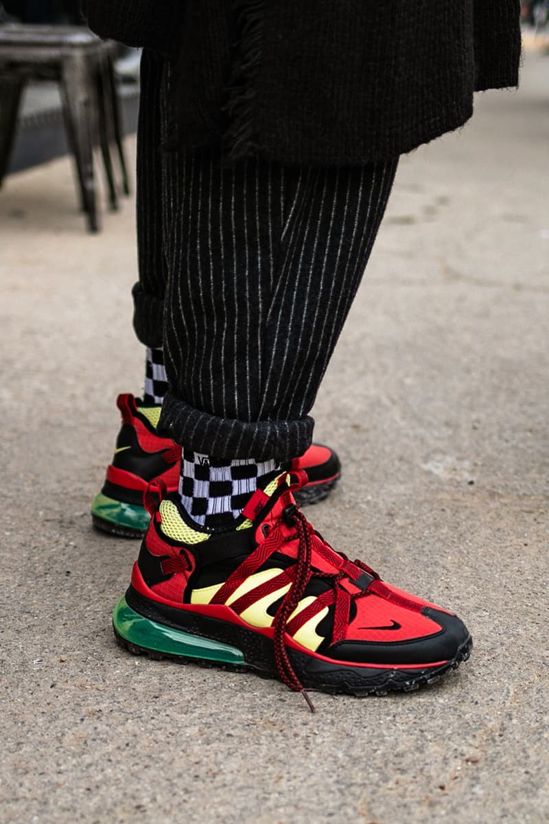 Pitti Uomo Fall/Winter 2019 Street Style Shearling Denim Jackets Burberry Louis Vuitton Stone Island Blazers Carhartt Palm Angels Balenciaga Nike Cav Empt Salomon Fendi Prada