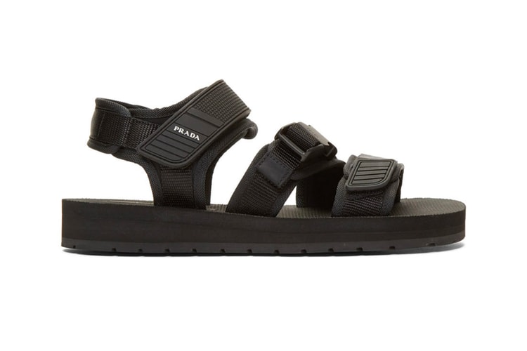 Prada Releases a Pair of All-Black Tech Sandals
