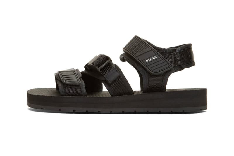 Prada Releases Black Tech Sandals Info fashion suicoke kicks ssense footwear Italian