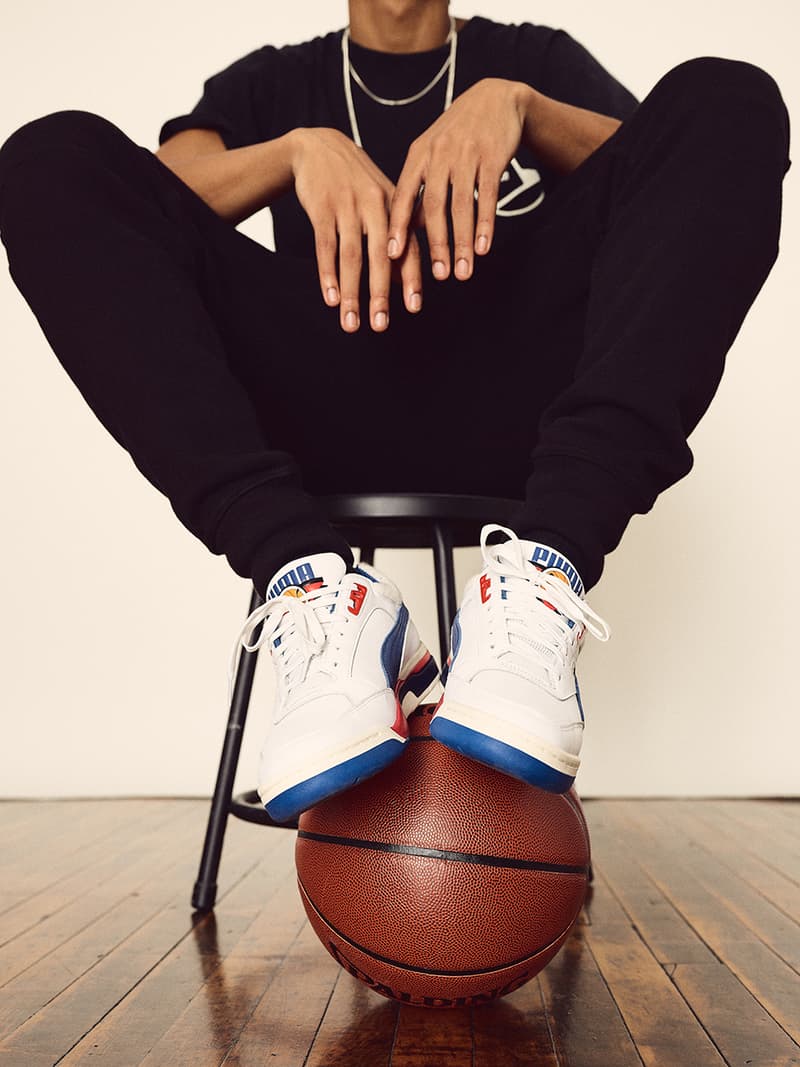 PUMA Palace Guard Sapatilha Detalhes Data de Lançamento Informações Informações Basquete KITH Isiah Thomas Detroit Pistons