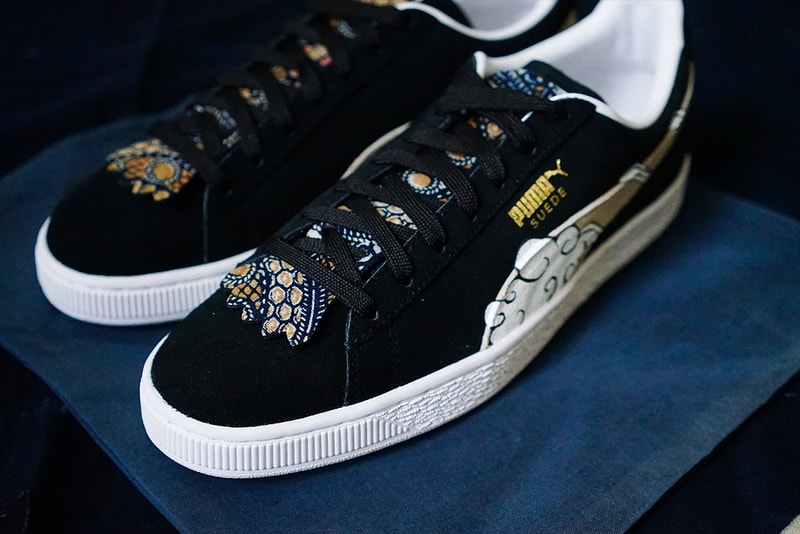 PUMA Suede Ukiyo-E Custom Flying Hawk Studios II 2 simply union collaboration pre order bespoke handmade buy