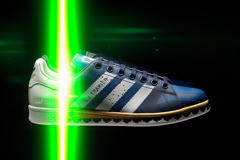 raf simons adidas stan smith collaboration spring summer 2019 colorway tom greyhound paris fashion week april 2019 release date drop buy info L.A. Trainer torsion conquest super micropacer