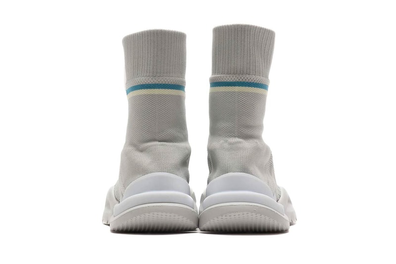 reebok sock run r grey white release info