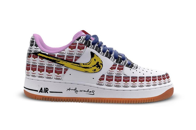 Reeno Studios Andy Warhol Nike Air Force 1 sneakers kicks art pop art velvet underground campbell's soup Sam Mazzarino