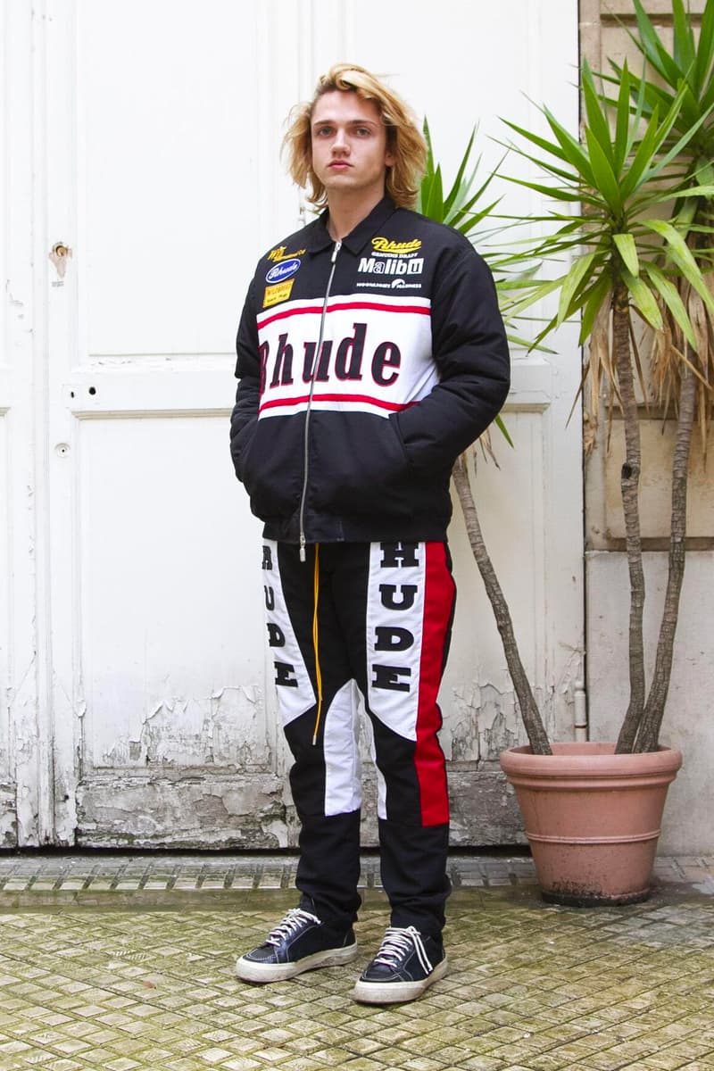 RHUDE Fall Winter 2019 Collection Lookbook RHUIGI VILLASENOR jackets coats tracks pants shoes vans sneakers hoodie horsepower