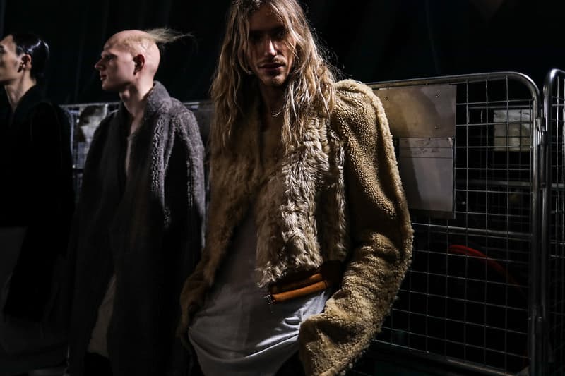 Rick Owens Fall/Winter 2019 Backstage Paris Fashion Week Veja Collaboration Larry Legaspi Kiss Labelle First Look Closer collection