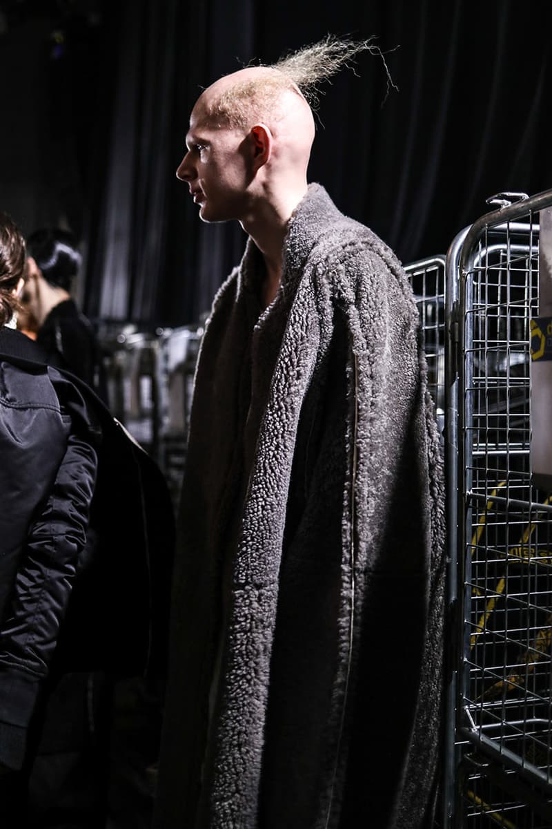 Rick Owens Fall/Winter 2019 Backstage Paris Fashion Week Veja Collaboration Larry Legaspi Kiss Labelle First Look Closer collection