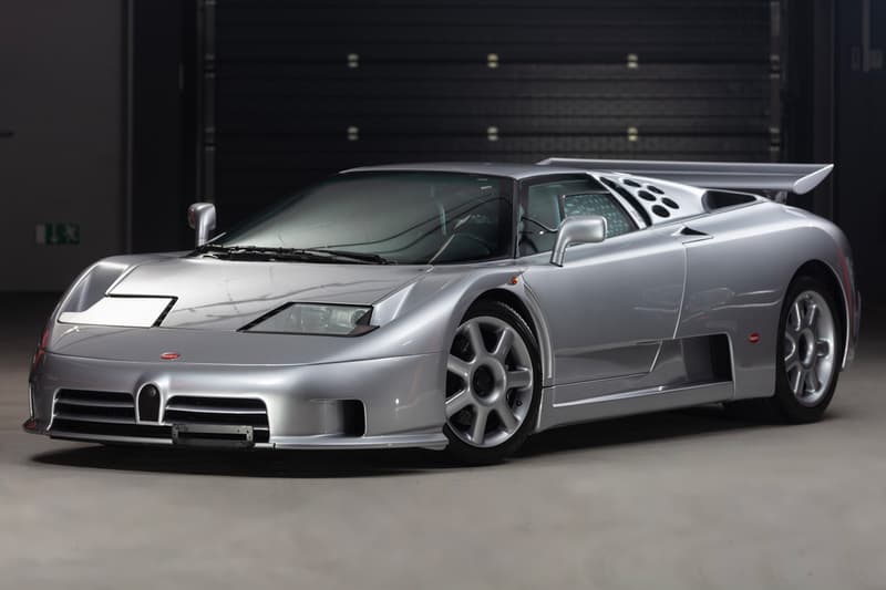 RM Sothebys 1994 Bugatti EB110 Super Sport Auction Silver Car