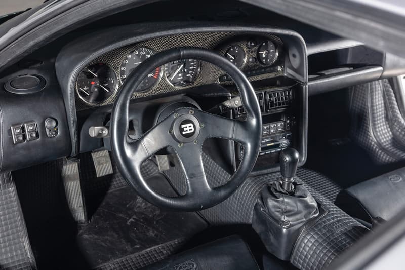 RM Sothebys 1994 Bugatti EB110 Super Sport Auction Silver Car