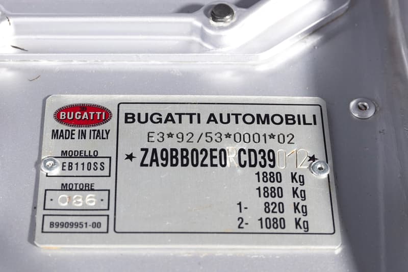 RM Sothebys 1994 Bugatti EB110 Super Sport Auction Silver Car