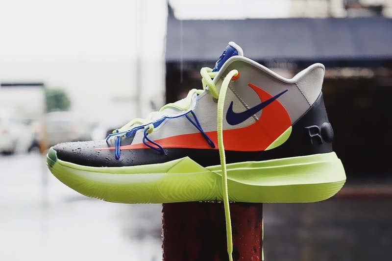 ROKIT Nike Kyrie 5 NBA All Star Weekend First Look blue grey volt red black Irving 2019