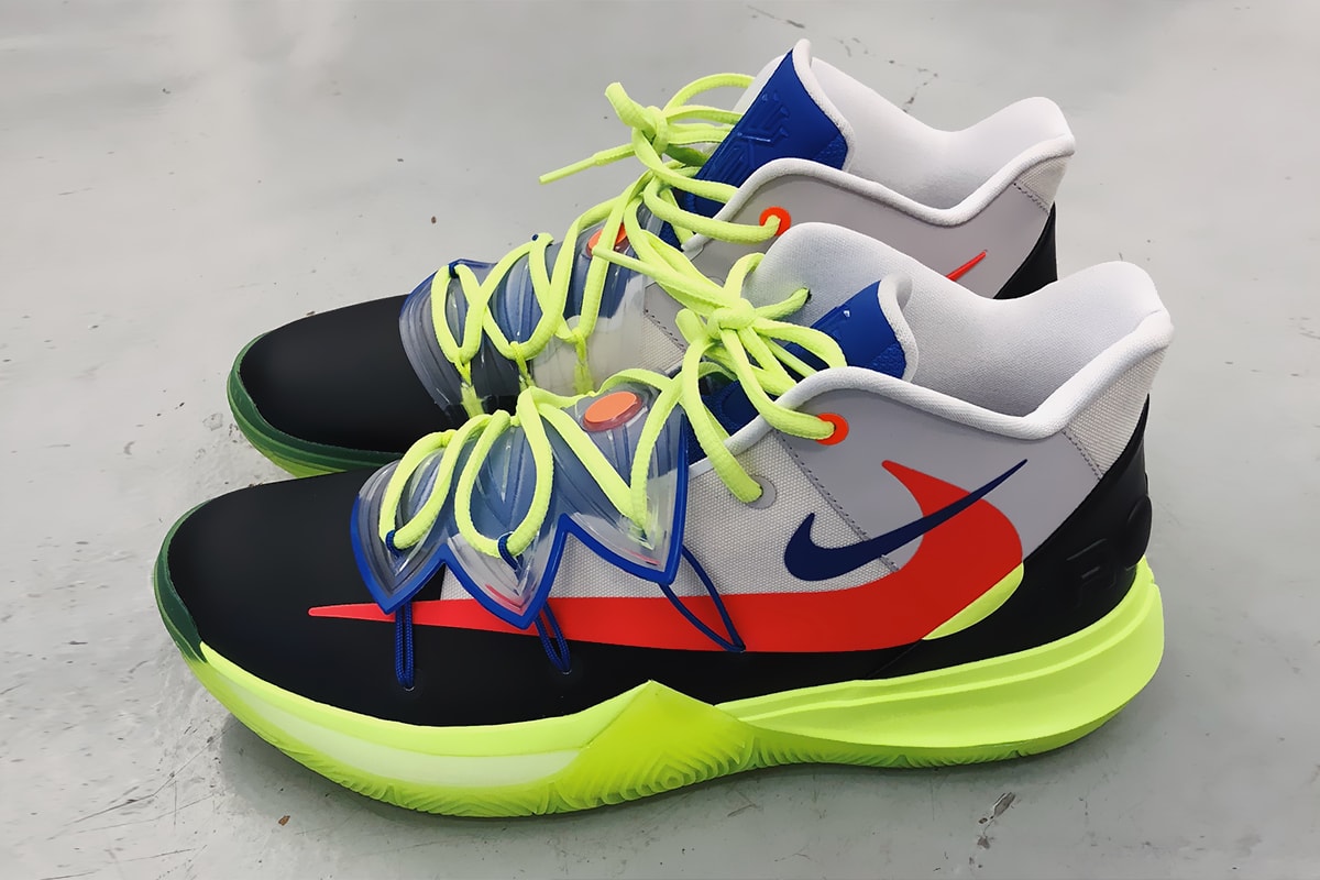 ROKIT Nike Kyrie 5 NBA All Star Weekend First Look blue grey volt red black Irving 2019
