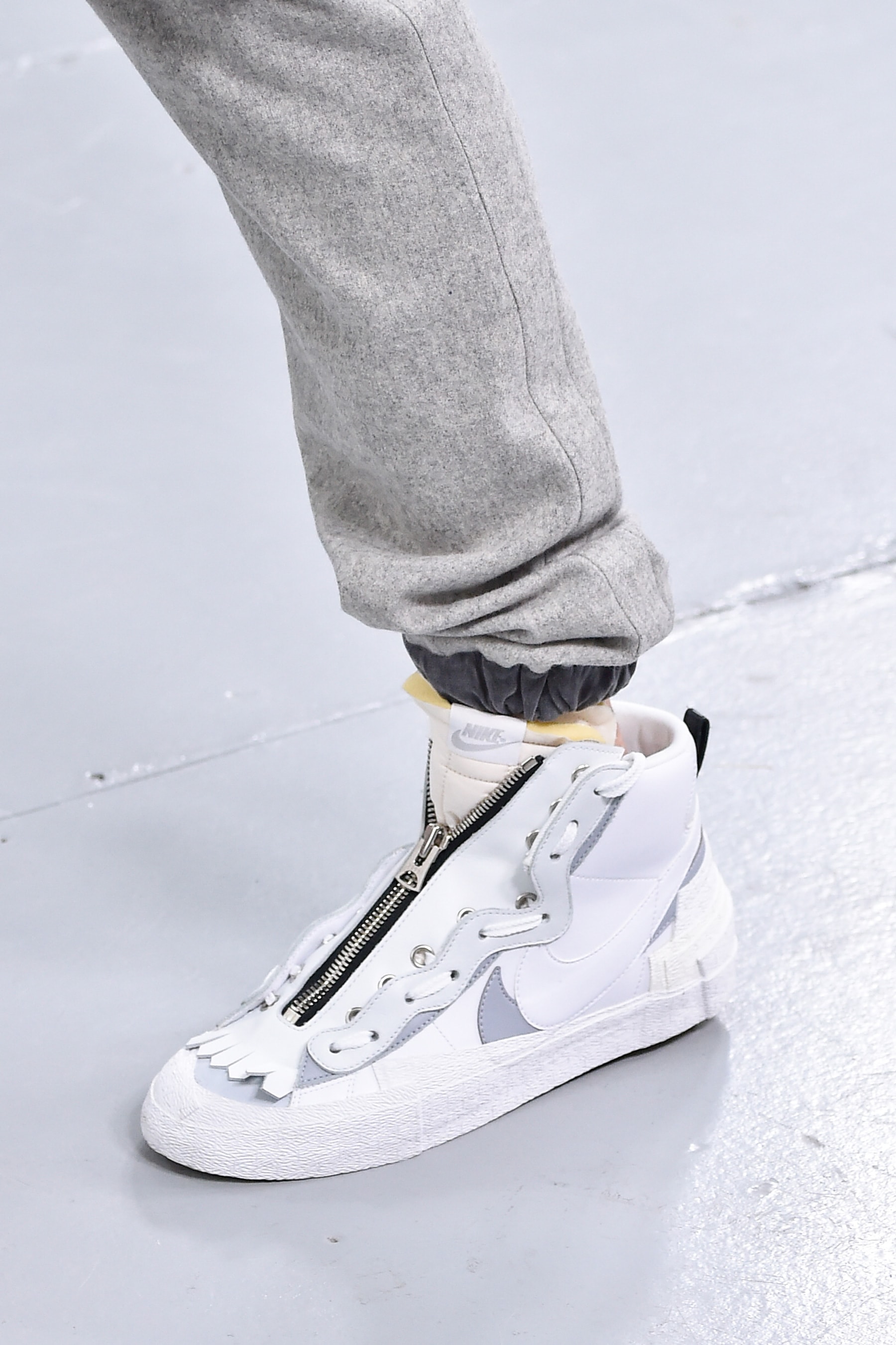 sacai x Nike Sneakers info runway images blazer mid waffle racer fall winter 2019 paris fashion week 