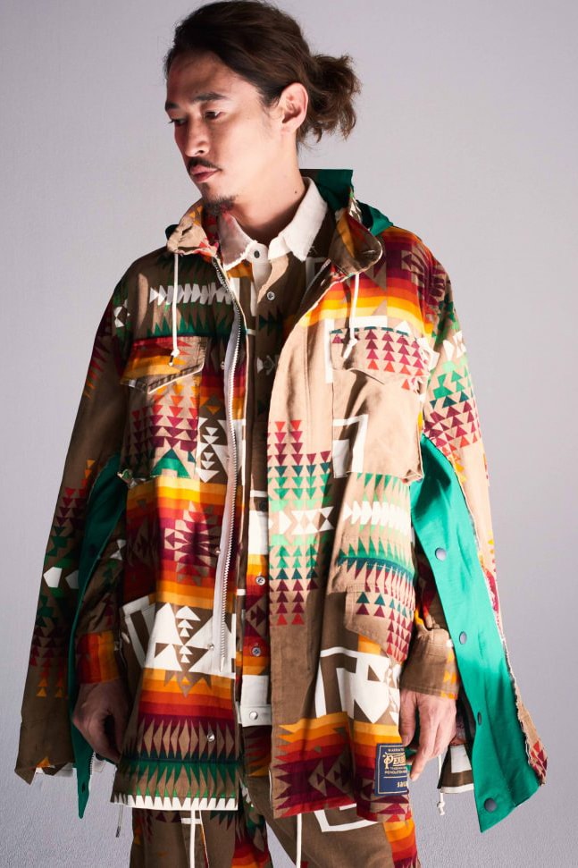 sacai Pendleton Dr Woo SS19 Editorial GRIND collaboration collection chitose abe masataka hattori style drop release japan magazine