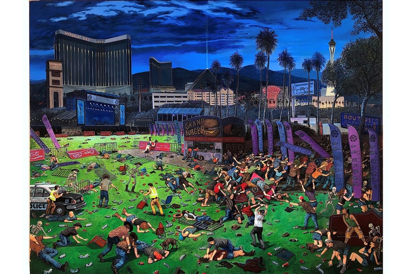 sandow birk triumph of hate exhibition ppow gallery artworks woodblock prints drawings paintings