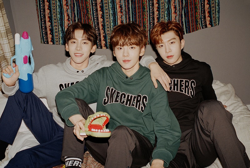 Skechers NEX7 D'Lites Color Pack, chinese boy band, Chunky Dad ugly Sneaker all white 