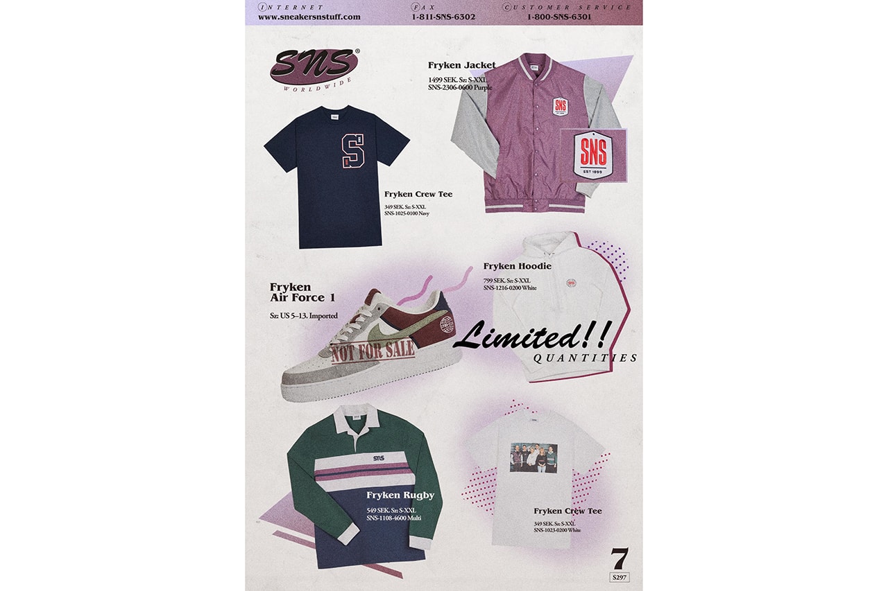 Sneakersnstuff "Fryken" Nike 30th Anniversary Collection Collab Collaboration Shoes Trainers Kicks Sneakers Footwear F&F Friends and Family Cop Purchase Buy Info Release Details Air Force 1