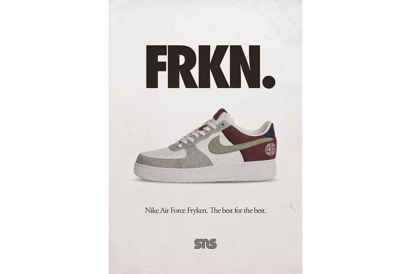 Sneakersnstuff "Fryken" Nike 30th Anniversary Collection Collab Collaboration Shoes Trainers Kicks Sneakers Footwear F&F Friends and Family Cop Purchase Buy Info Release Details Air Force 1