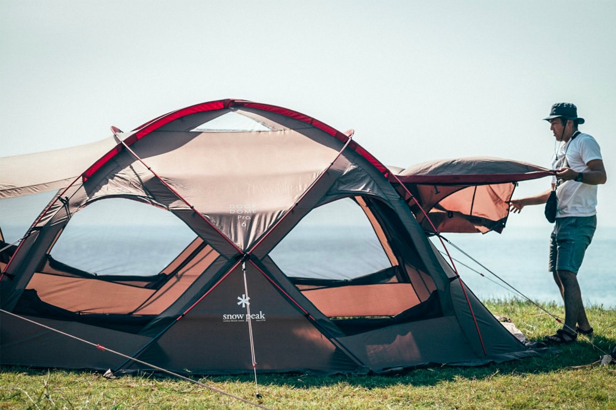Snow Peak Dock Dome Pro 6 Release Info tent camping outdoors 
