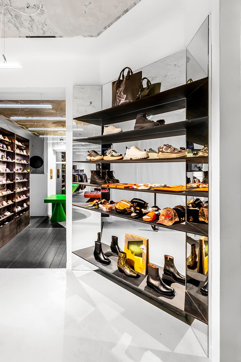SOTO Berlin Store Johannes Offerhaus Sneaker Wall Stefan Damnig Light Installation Caliroots Reopen New Inside Look Art sotostore sneaker wall