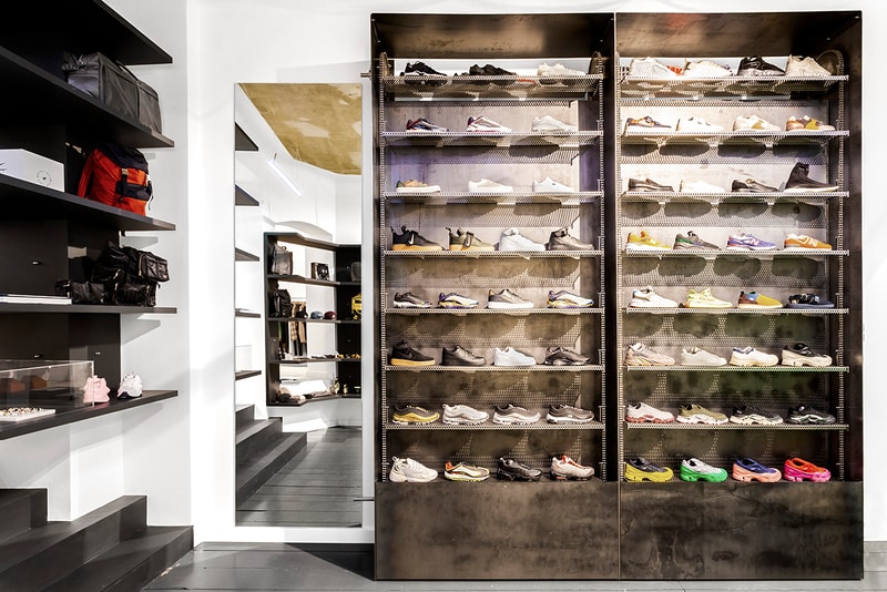 SOTO Berlin Store Johannes Offerhaus Sneaker Wall Stefan Damnig Light Installation Caliroots Reopen New Inside Look Art sotostore sneaker wall