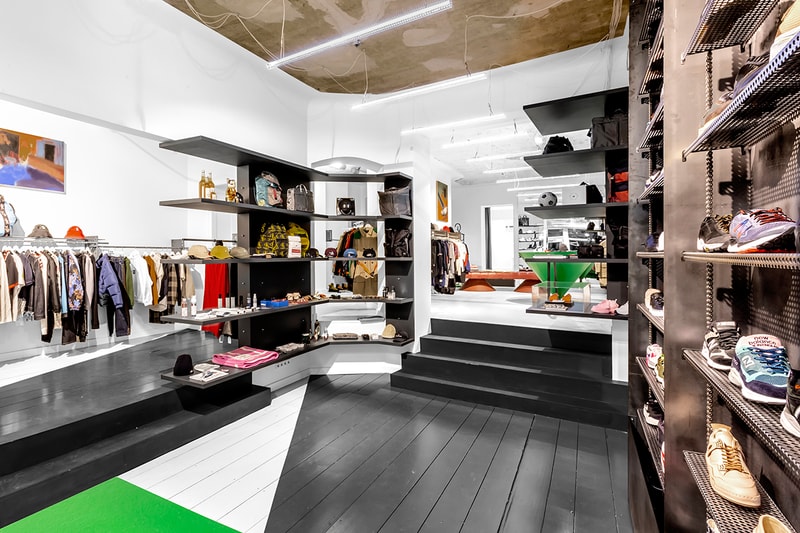 SOTO Berlin Store Johannes Offerhaus Sneaker Wall Stefan Damnig Light Installation Caliroots Reopen New Inside Look Art sotostore sneaker wall