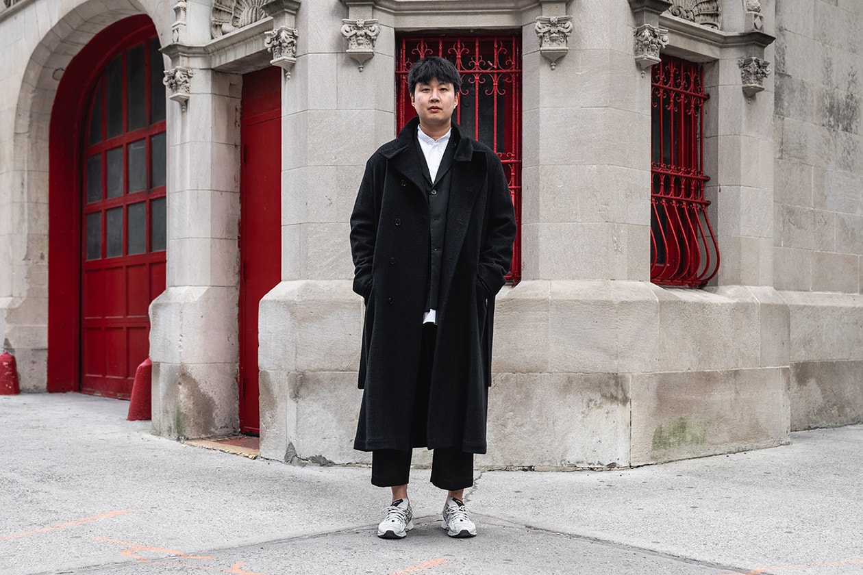 streetsnaps style fashion photograph sung bang loit director manager yohji yamamoto raf simons jil sander kiko kostadinov asics rings