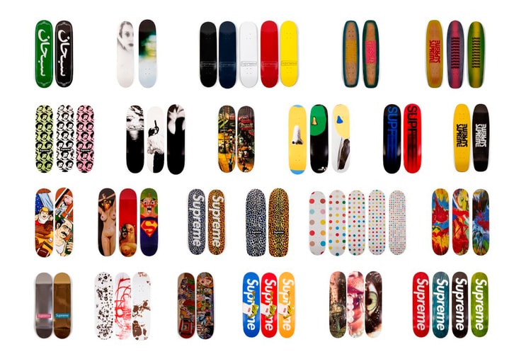 UPDATE: Complete Supreme Skate Deck Collection Sold for $800,000 USD